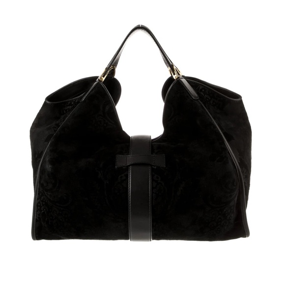 GUCCI Suede Stirrup Bag Authentic - Picture 9 of 10